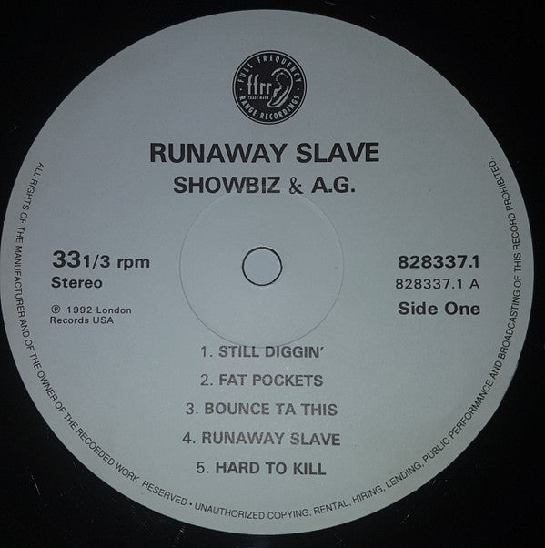 Showbiz & A.G. : Runaway Slave (LP, Album)