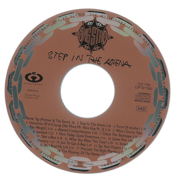 Gang Starr : Step In The Arena (CD, Album, RP, Ude)