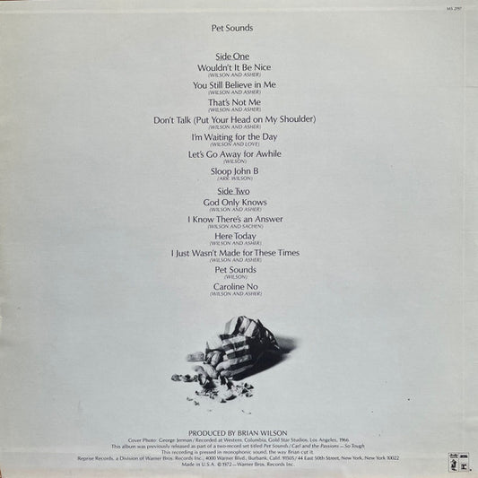 The Beach Boys : Pet Sounds (LP, Album, Mono, RE, Los)