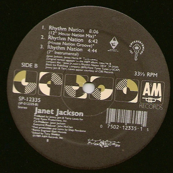 Janet Jackson : Rhythm Nation (12", Single)