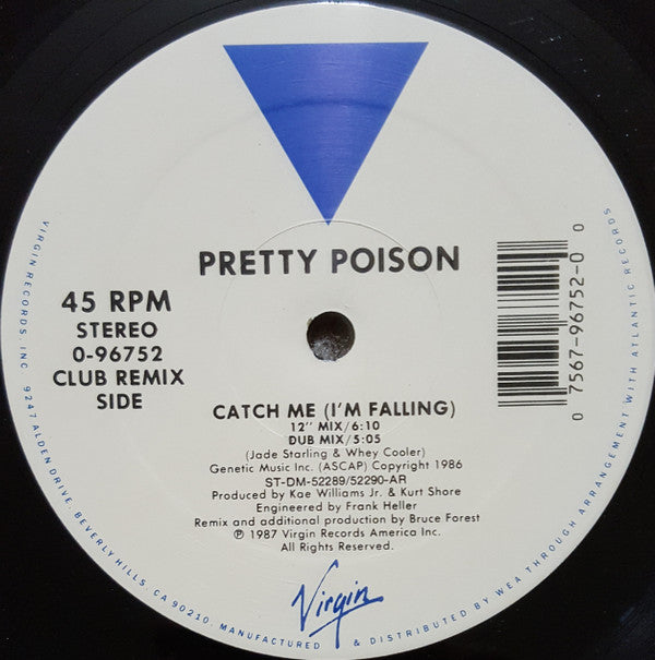 Pretty Poison : Catch Me (I'm Falling) (12", RP, AR)