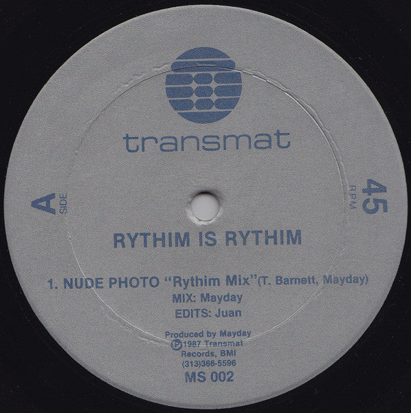 Rythim Is Rythim* : Nude Photo (12", Sil)