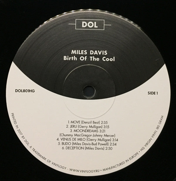 Miles Davis : Birth Of The Cool (LP, Album, Comp, RE, 180)