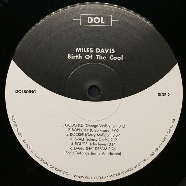 Miles Davis : Birth Of The Cool (LP, Album, Comp, RE, 180)