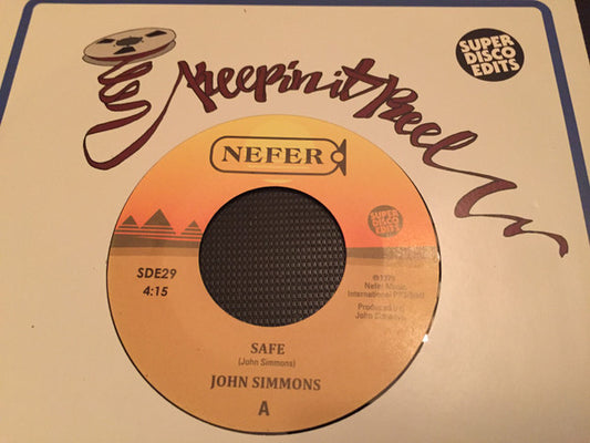 John Simmons (7) : Safe / I Wanna Be Closer (7")