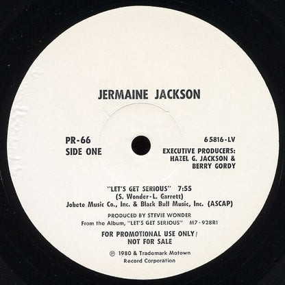 Jermaine Jackson : Let's Get Serious (12", Promo)