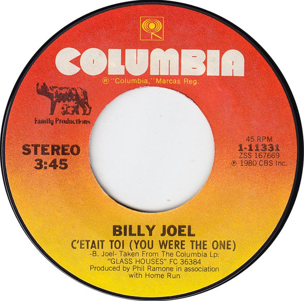 Billy Joel : Don't Ask Me Why (7", Single, Styrene, Ter)