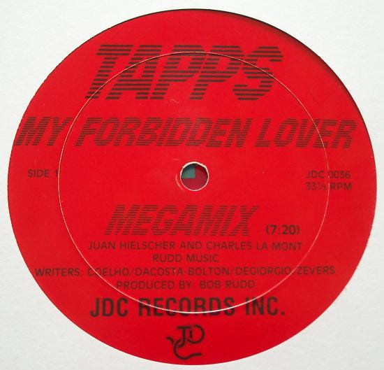 Tapps : My Forbidden Lover (The Megamix) (12")