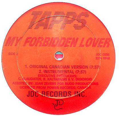 Tapps : My Forbidden Lover (The Megamix) (12")