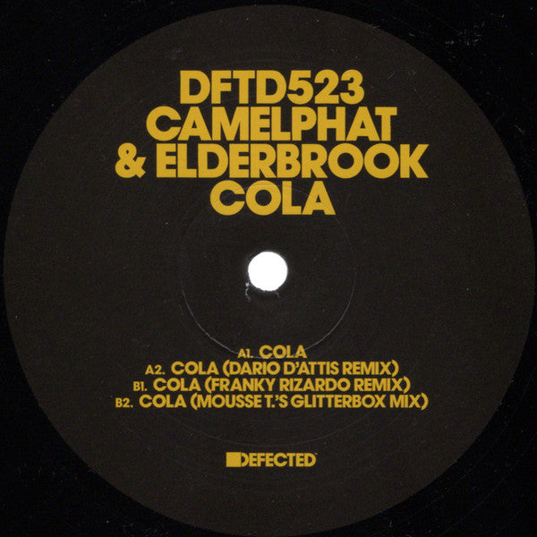 Camelphat & Elderbrook : Cola (12")