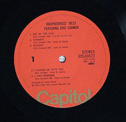 Raspberries Featuring Eric Carmen : Raspberries' Best - Featuring Eric Carmen (LP, Comp)