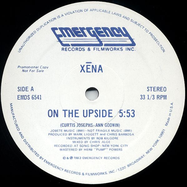 Xena : On The Upside (12", Promo)