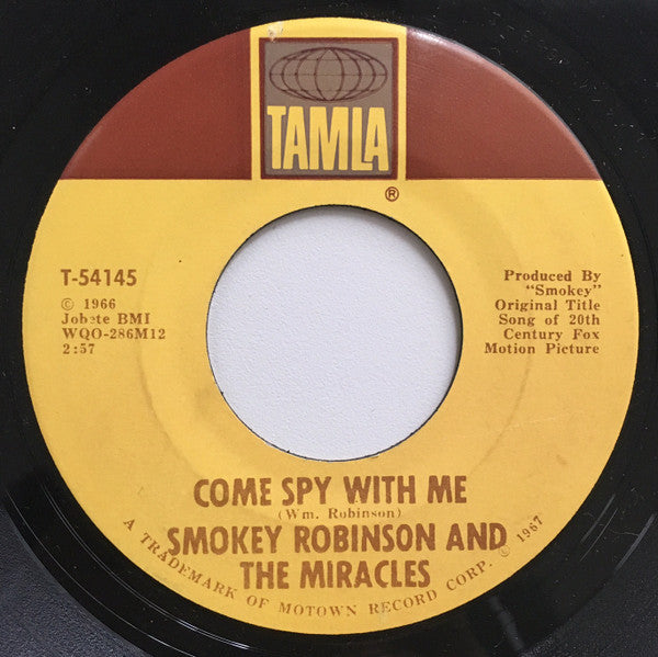 Smokey Robinson And The Miracles* : The Love I Saw In You Was Just A Mirage (7", Single, Mono)