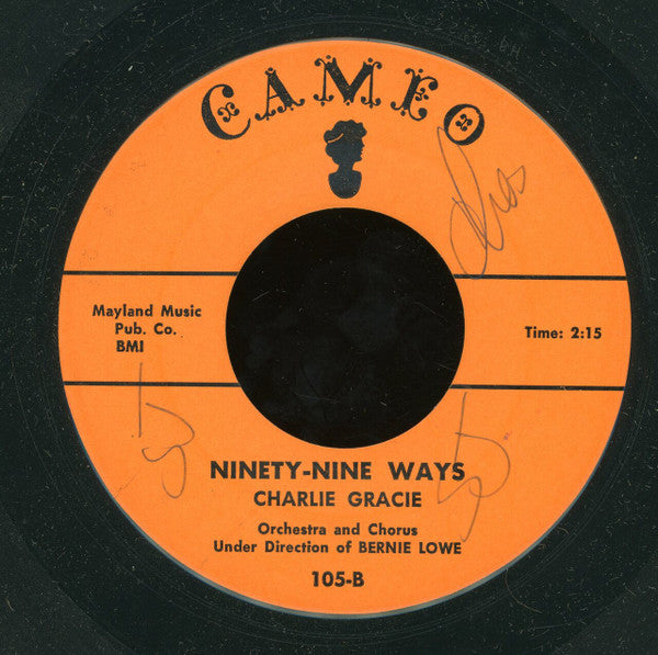 Charlie Gracie : Butterfly / Ninety-Nine Ways (7", Single, Roc)