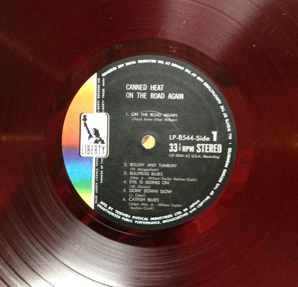 Canned Heat : On The Road Again (LP, Album, Red)