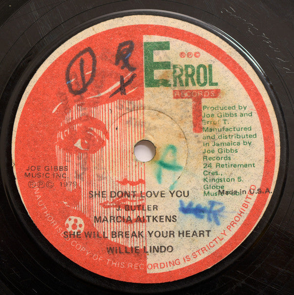 Marcia Aitkens*, Willie Lindo, Joe Gibbs & The Professionals : She Dont Love You / She Will Break Your Heart // Infatuation (12")