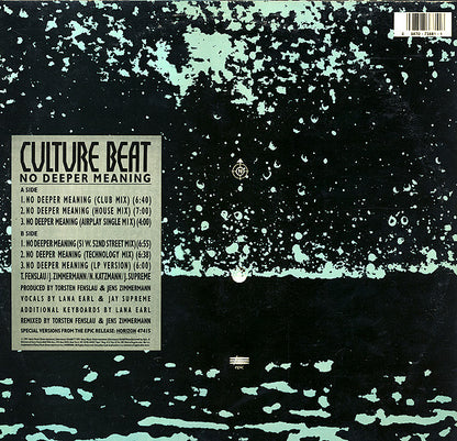 Culture Beat : No Deeper Meaning (12")