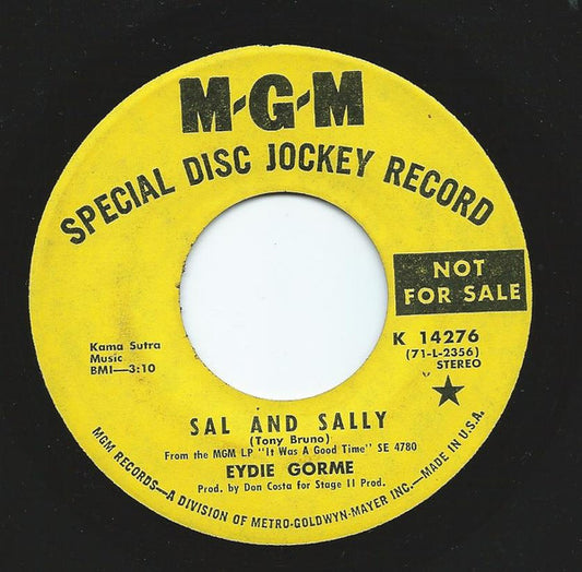 Eydie Gormé : Sal And Sally (7", Single, Promo)