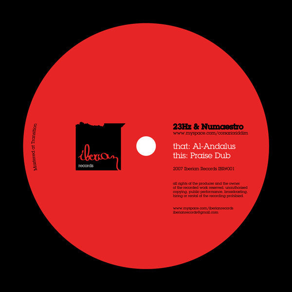23Hz & Numaestro : Al-Andulus / Praise Dub (12")
