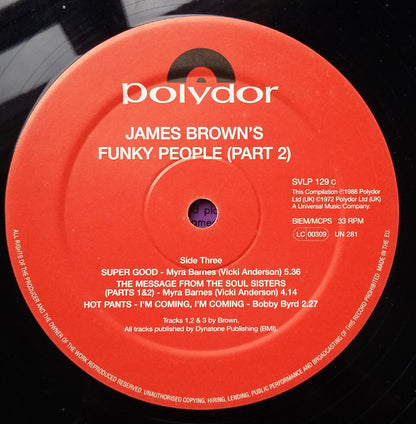 Various : James Brown's Funky People (Part 2) (2xLP, Comp, Ltd, RE)