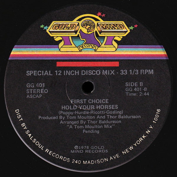 First Choice : Hold Your Horses (12")