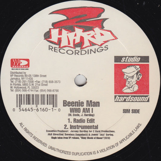 Beenie Man : Who Am I (12", Single)