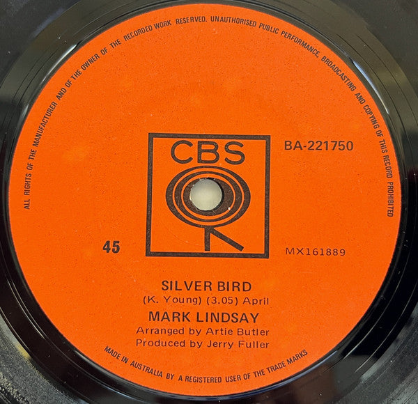 Mark Lindsay : Silver Bird (7", Single)