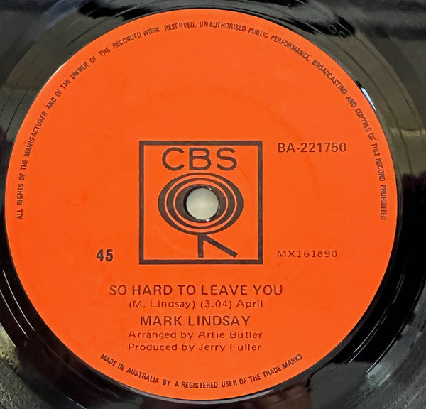 Mark Lindsay : Silver Bird (7", Single)