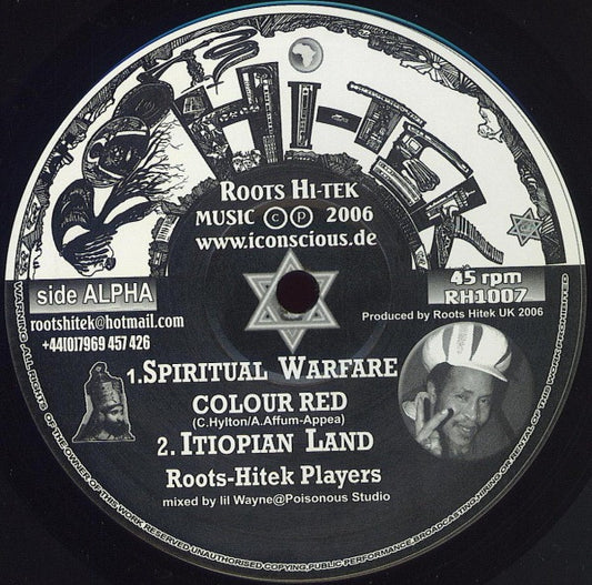 Colour Red : Spiritual Warfare / When I Rise (10")