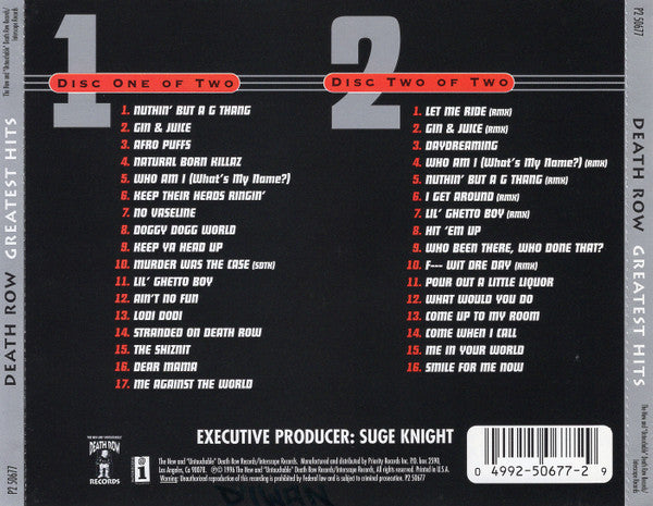 Various : Death Row - Greatest Hits (2xCD, Comp)