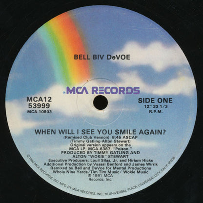 Bell Biv Devoe : When Will I See You Smile Again? (12", Single)