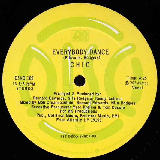 Chic : Everybody Dance / You Can Get By (12", Single, Promo)