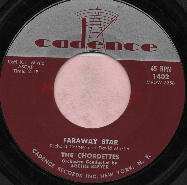 The Chordettes : Never On Sunday / Faraway Star (7", Single)