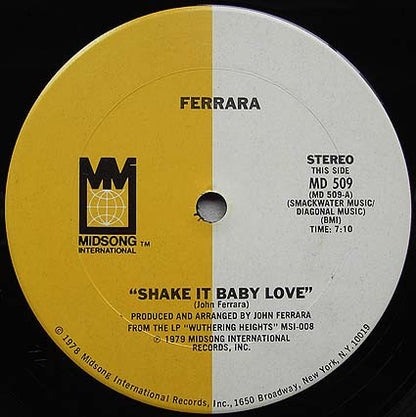 Ferrara : Shake It Baby Love / Love Attack (12")