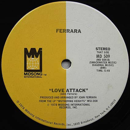 Ferrara : Shake It Baby Love / Love Attack (12")