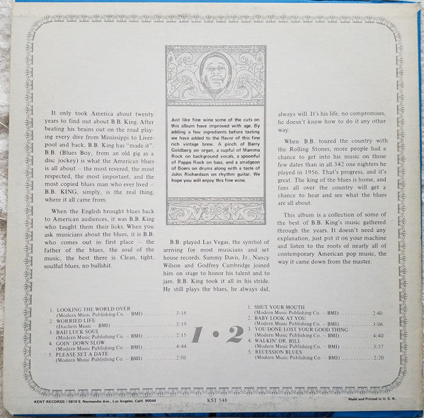 B.B. King : Turn On To B.B. King (LP, Comp)