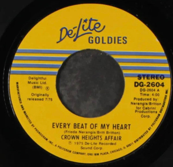 Crown Heights Affair : Every Beat Of My Heart / Foxy Lady (7", Single)