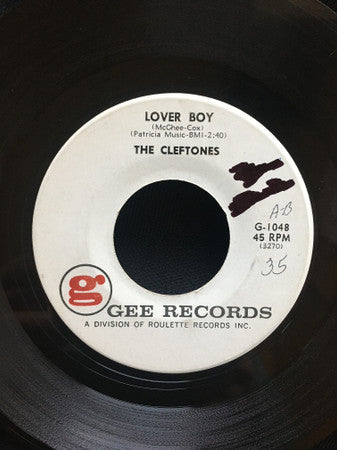 The Cleftones : Lover Boy / Beginners At Love (7", Single)
