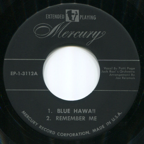 Patti Page : Patti Sings The Hit Songs Of 1937 (7", EP)