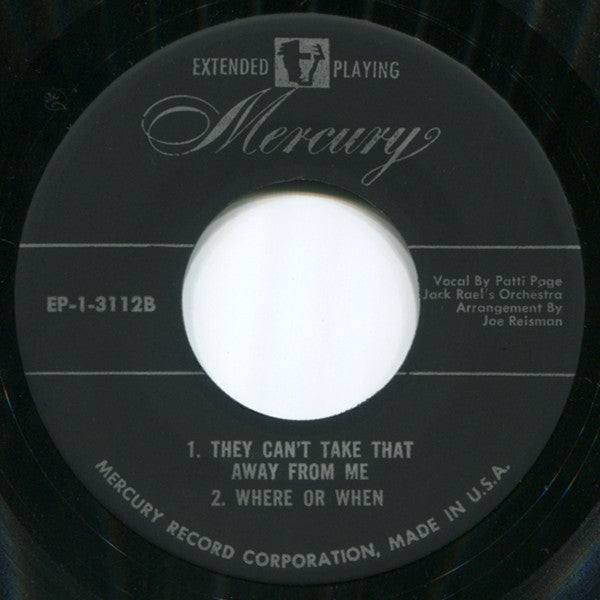Patti Page : Patti Sings The Hit Songs Of 1937 (7", EP)