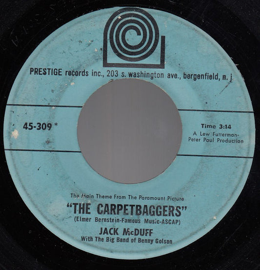 Jack McDuff* With The Big Band Of Benny Golson : The Carpetbaggers / The Pink Panther (7", Single)