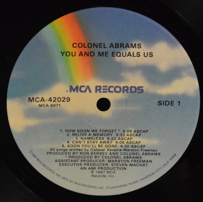 Colonel Abrams : You And Me Equals Us (LP, Album)