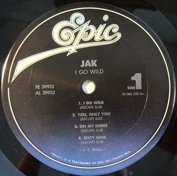 Jak (5) : I Go Wild (LP, Album)