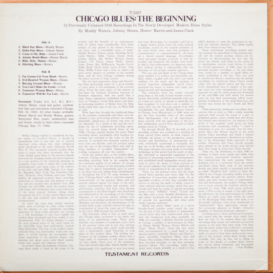 Various : Chicago Blues: The Beginning (LP, Album, RE)