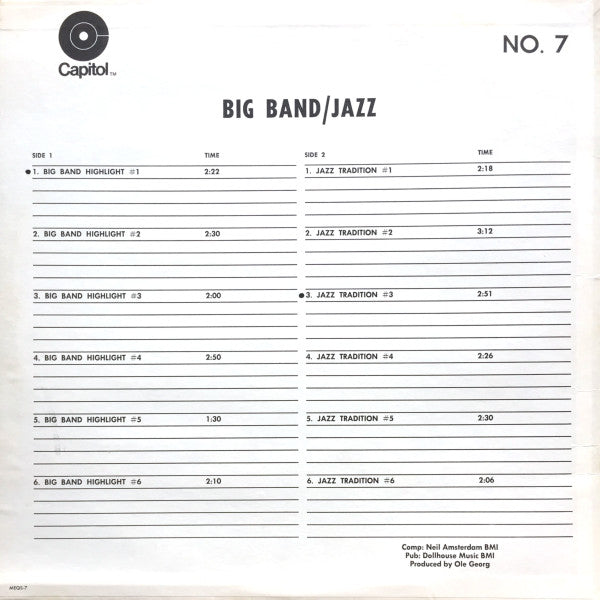 Neil Amsterdam : Release No. 14 - Big Band / Jazz (LP, Album)