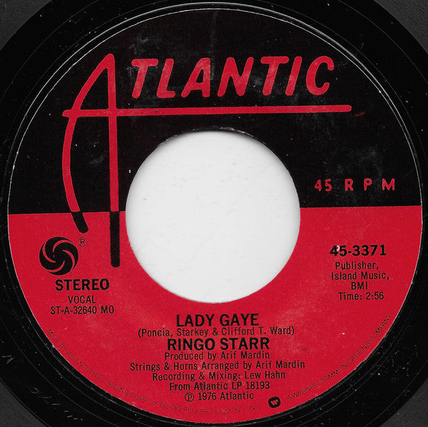 Ringo Starr : Hey Baby (7", Single, Styrene, Mon)