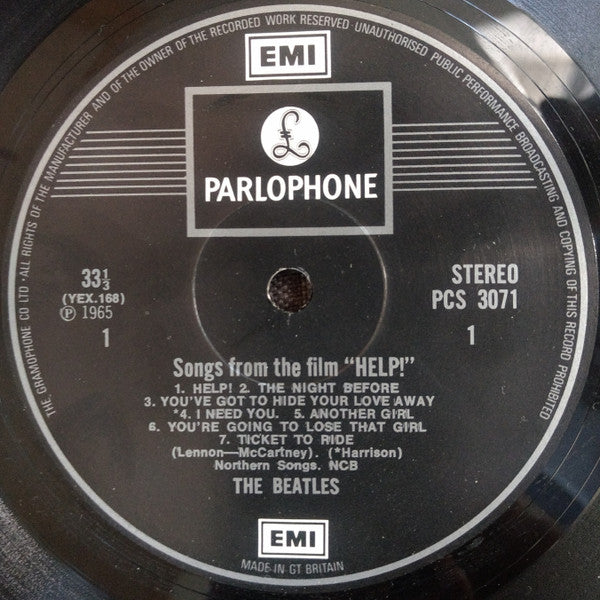 The Beatles : Help! (LP, Album, RE)