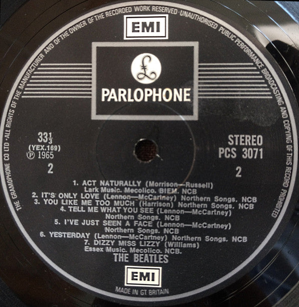 The Beatles : Help! (LP, Album, RE)
