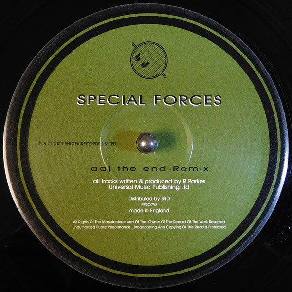 Special Forces : Sidewinder / The End (Remix) (12")