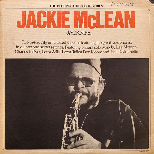 Jackie McLean : Jacknife (2xLP, Album, Gat)